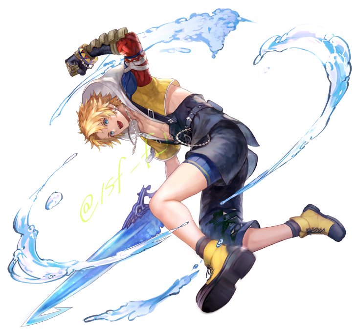 tidus (final fantasy and 1 more) drawn by sasanomesi