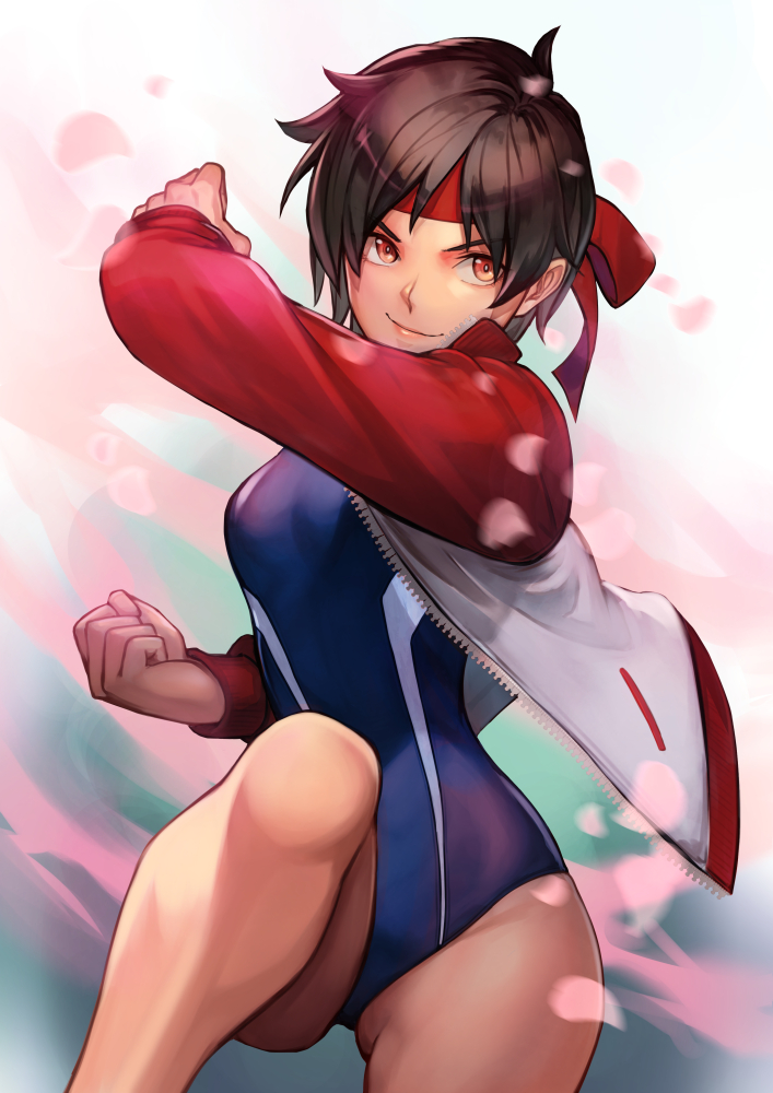 kasugano sakura (street fighter and 1 more) drawn by hinoru_saikusa