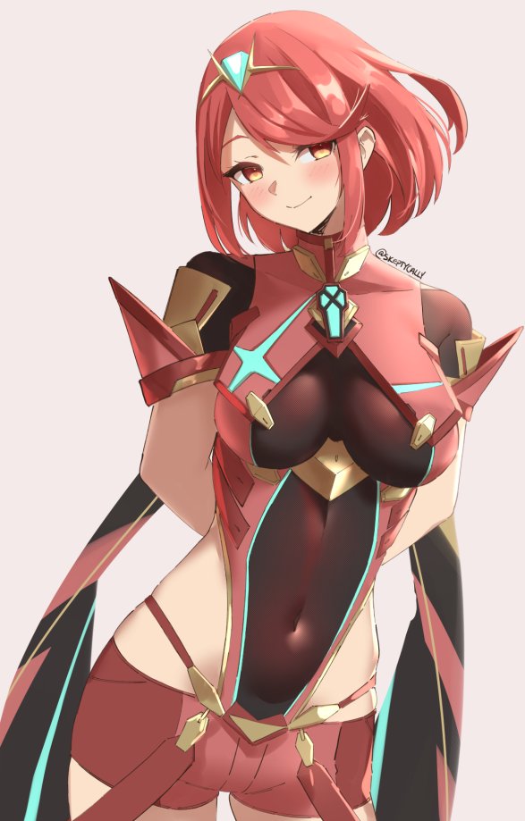 pyra (xenoblade chronicles and 1 more) drawn by skeptycally