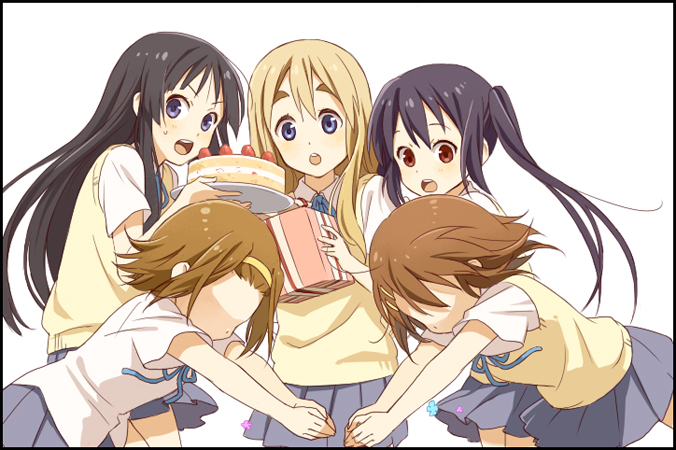 akiyama mio, nakano azusa, hirasawa yui, tainaka ritsu, and kotobuki tsumugi (k-on!) drawn by kannuki_hisui