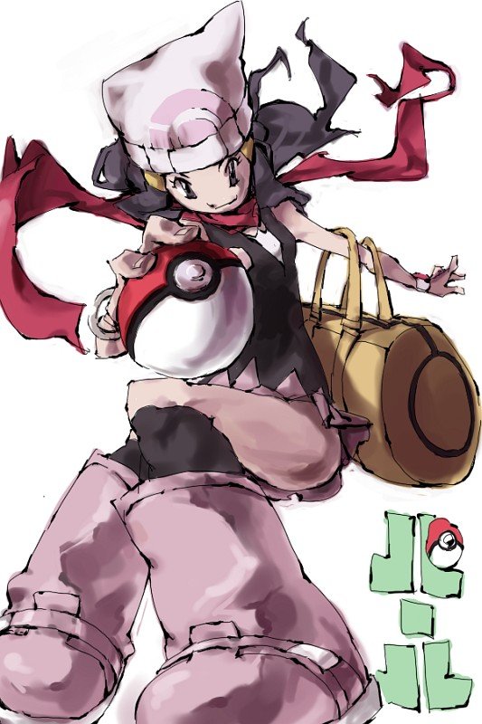 dawn (pokemon and 1 more) drawn by mochihada