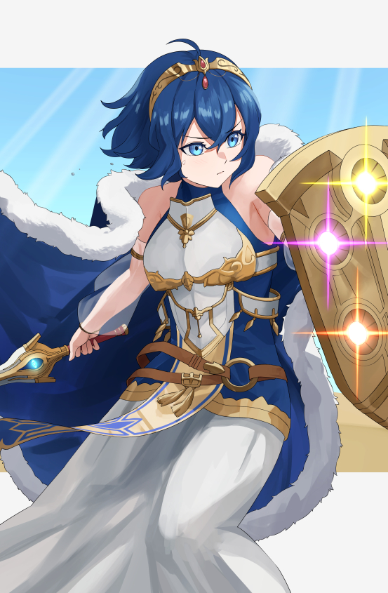 lucina and female morgan (fire emblem and 2 more) drawn by pearlbbbb