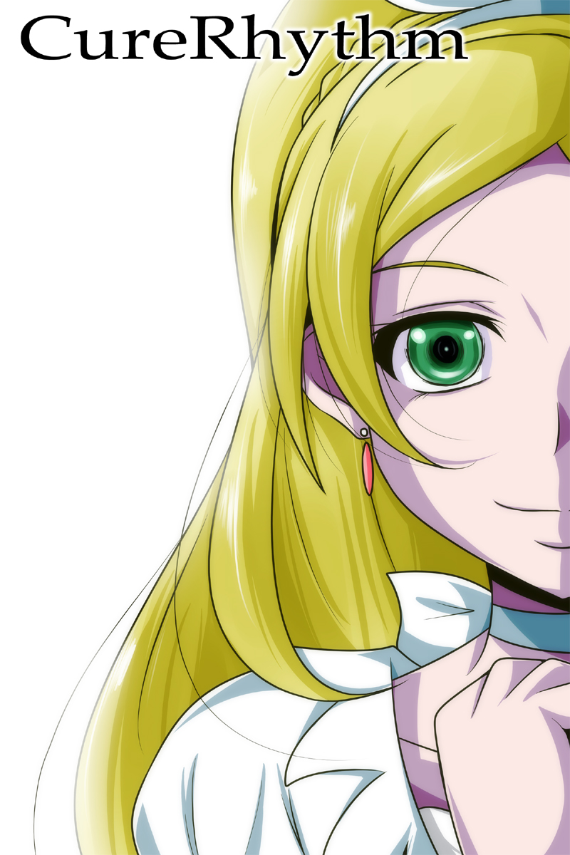 minamino kanade and cure rhythm (precure and 1 more) drawn by nishi_koutarou