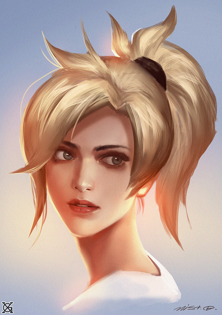 mercy (overwatch and 1 more) drawn by xiaoguimist