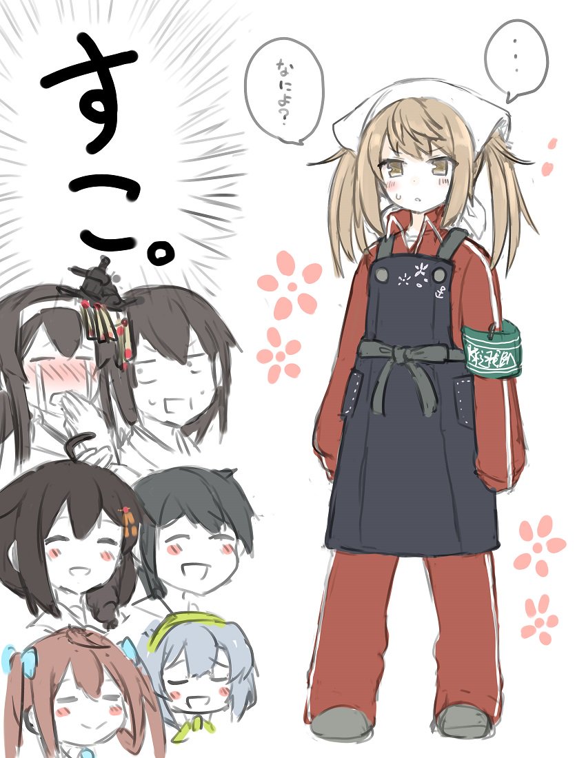 shigure, shigure kai ni, yamashiro, fusou, mogami, and 4 more (kantai collection) drawn by atsushi_(aaa-bbb)