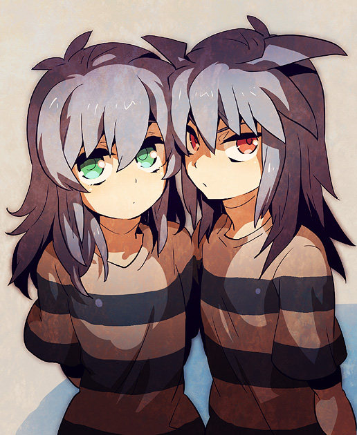 yami bakura and bakura ryou (yu-gi-oh! and 1 more) drawn by taiki_miyu