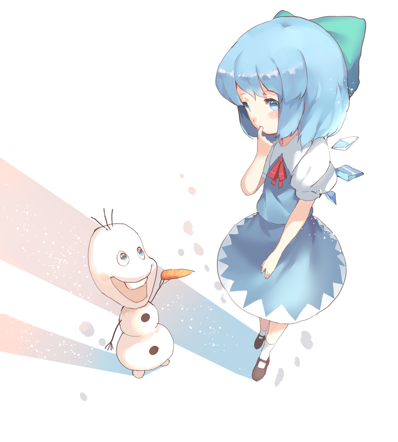 cirno and olaf (touhou and 1 more) drawn by reeh_(yukuri130)