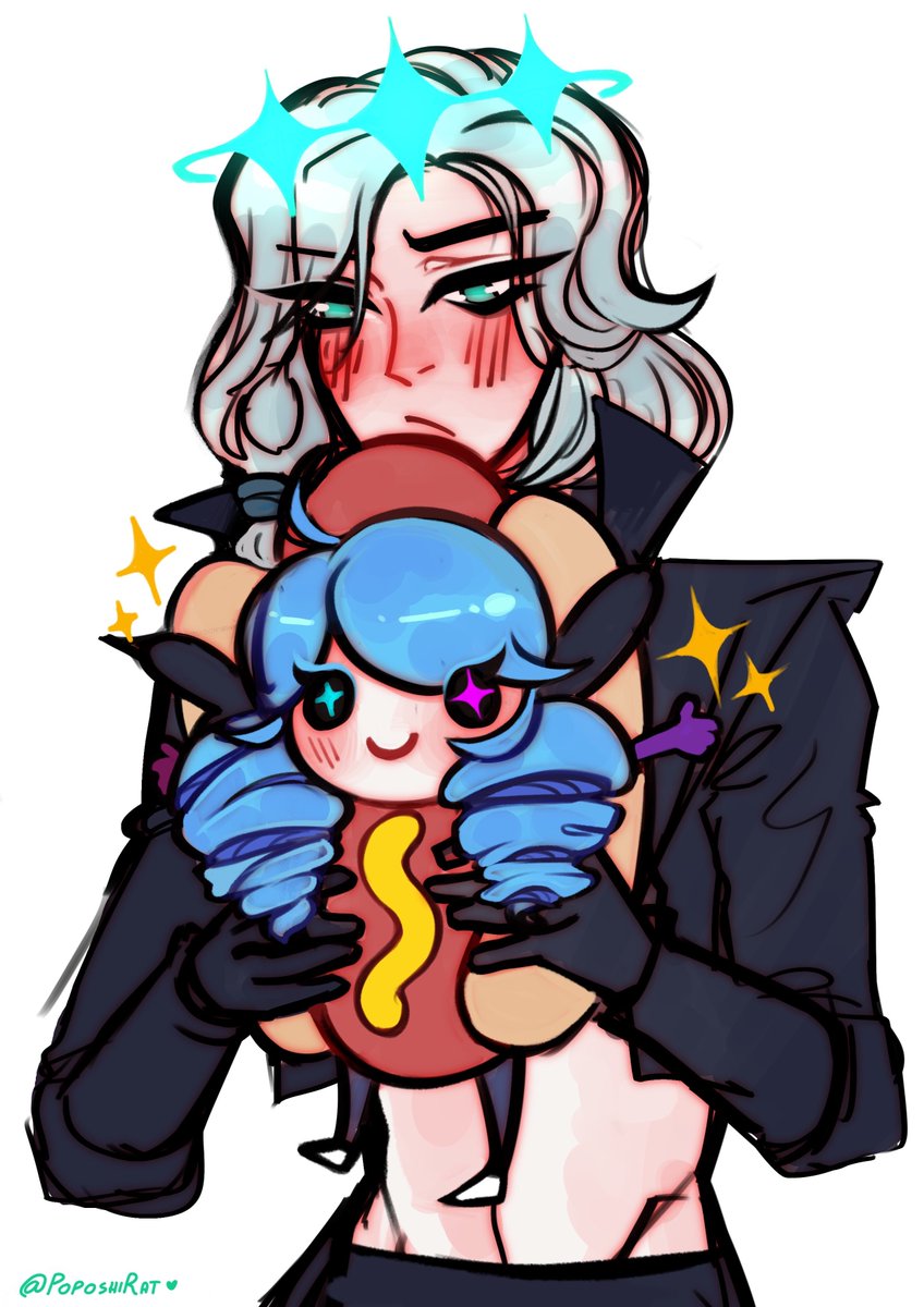 gwen and viego (league of legends) drawn by poposhirat