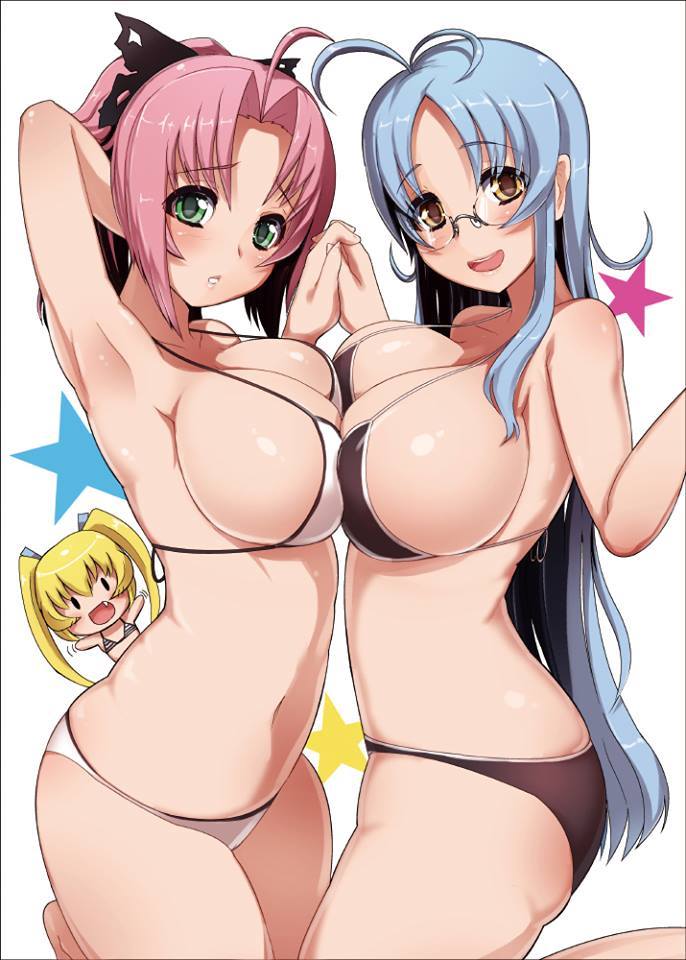 spica, garnet, and mira (sumaga) drawn by miyamoto_issa