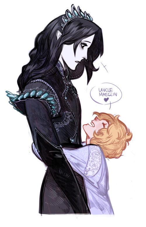 earendil and maeglin (tolkien's legendarium and 1 more) drawn by phobso
