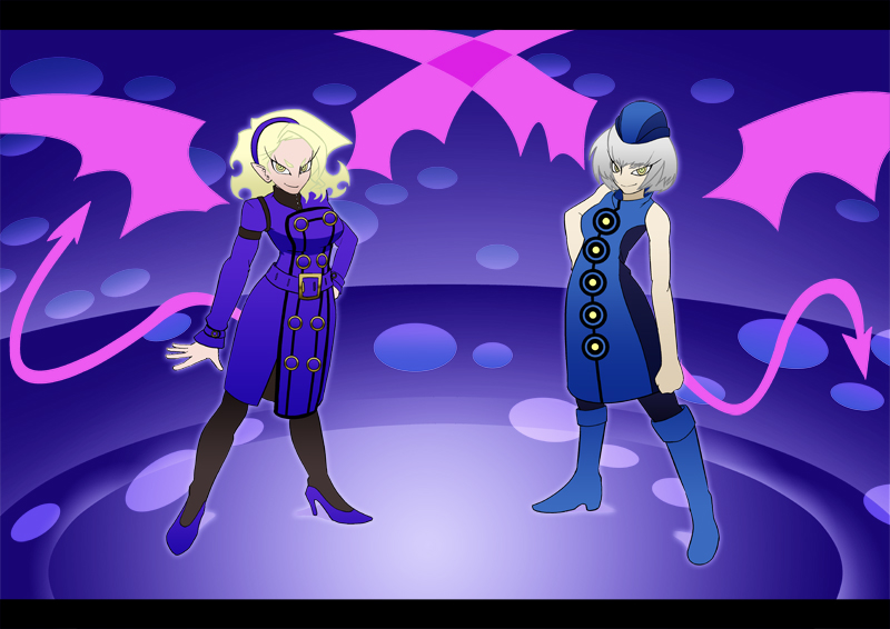 kneesocks, elizabeth, scanty, and margaret (persona and 3 more) drawn by orendi