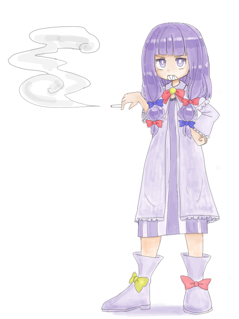 patchouli knowledge and taisa (touhou and 1 more) drawn by kanakamei1