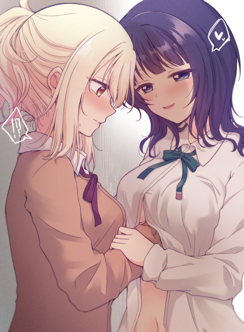 miyashita ai and asaka karin (love live! and 1 more) drawn by kuroda_roku_(345)
