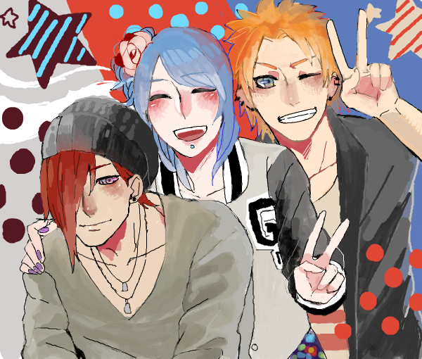 konan, yahiko, and nagato (naruto and 1 more) drawn by gon_(er4gu3)