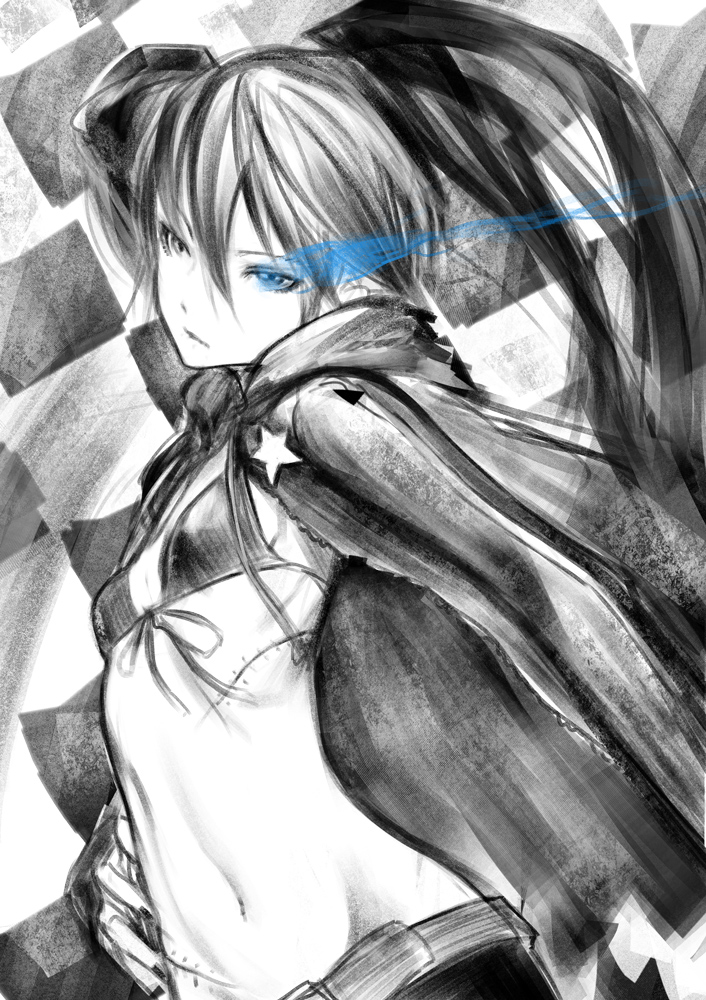 black rock shooter (black rock shooter) drawn by redjuice