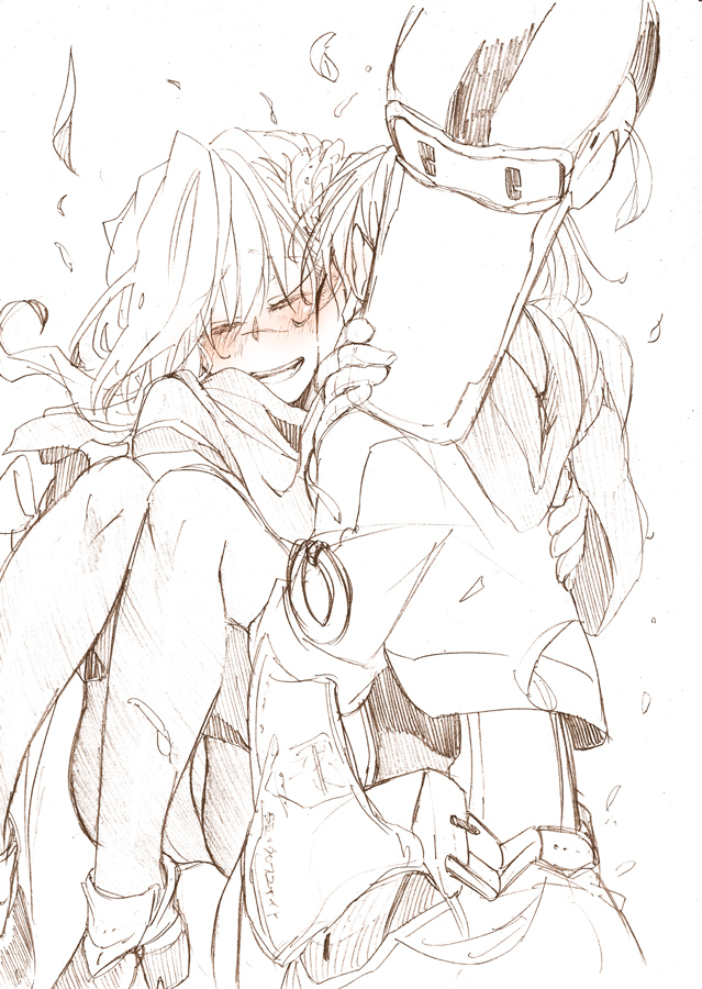 mary stuart and tenzou crossunite (kyoukaisenjou no horizon) drawn by hjm