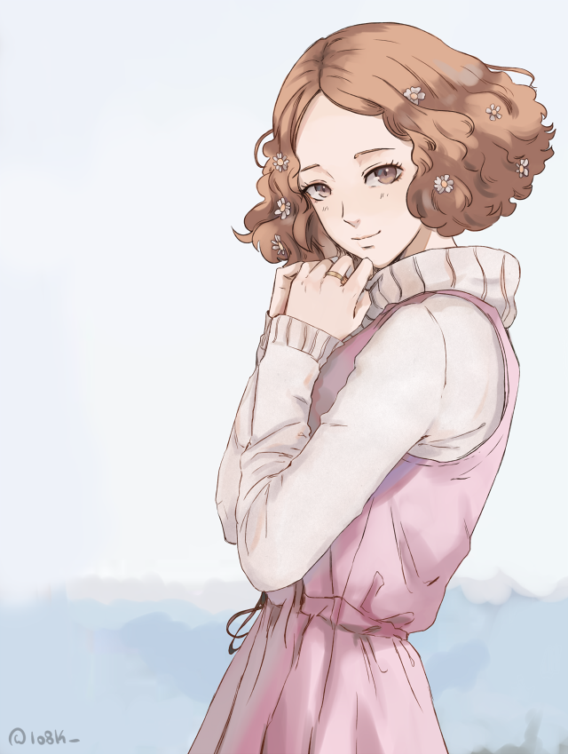 okumura haru (persona and 1 more) drawn by 1o8k