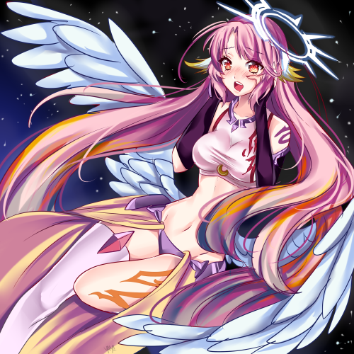 jibril (no game no life) drawn by yaya_chan