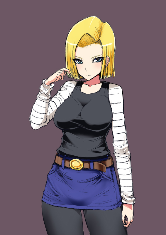 android 18 (dragon ball and 1 more) drawn by ishimiso_(ishimura)