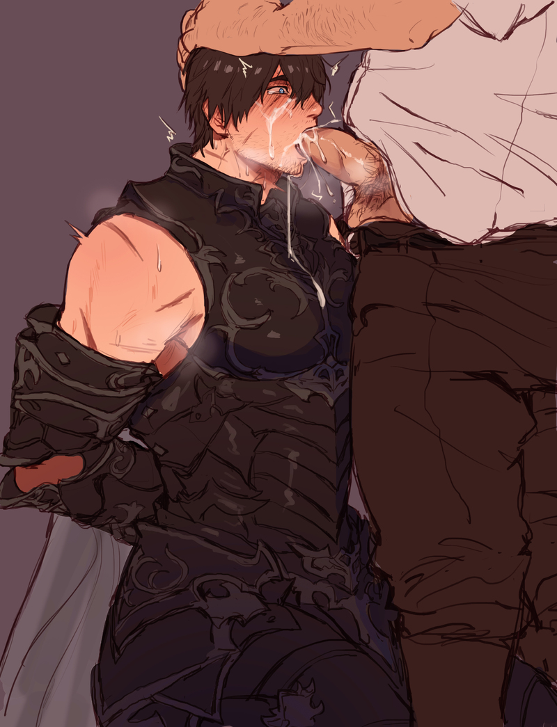 warrior of light and adventurer (final fantasy and 1 more) drawn by on_(isk1812)