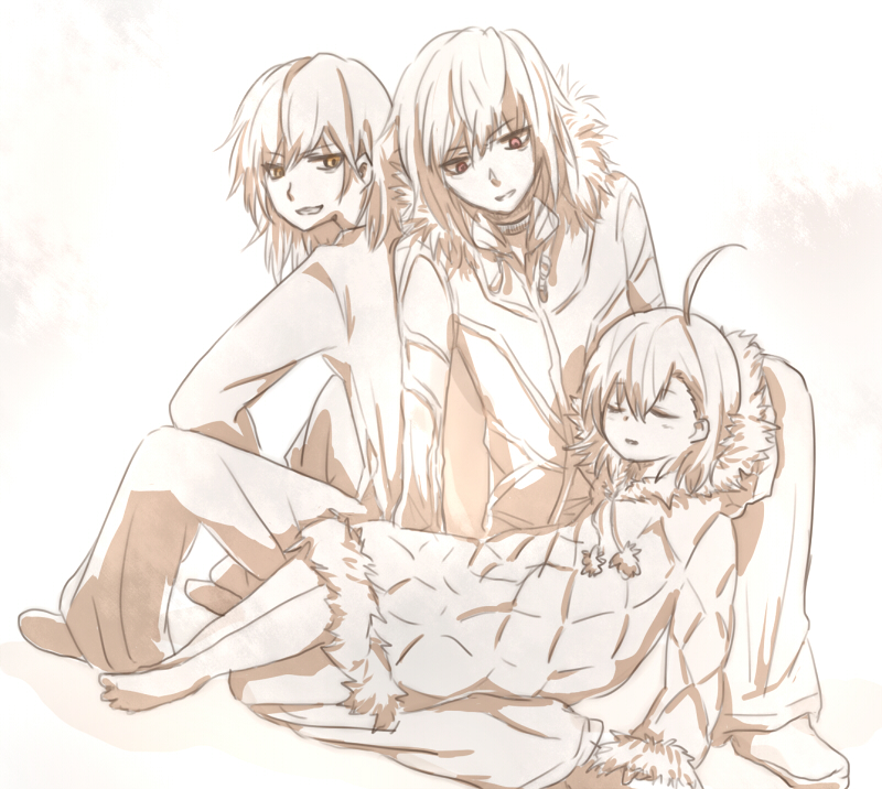 accelerator, last order, and misaka worst (toaru majutsu no index and 1 more) drawn by yu-m