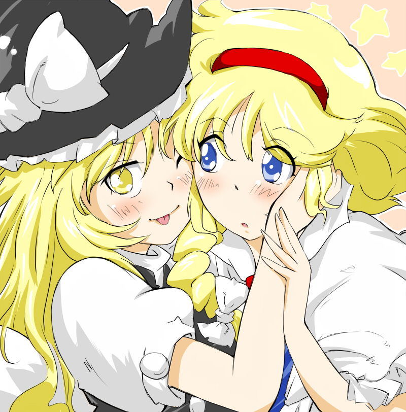 kirisame marisa and alice margatroid (touhou) drawn by non_(z-art)