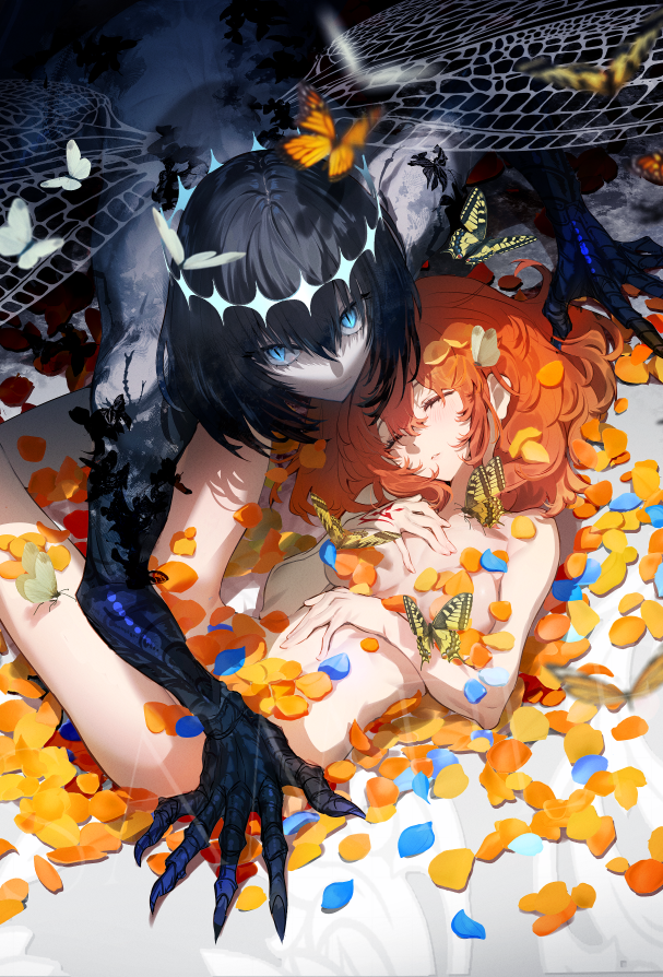 fujimaru ritsuka and oberon (fate and 1 more) drawn by galibo