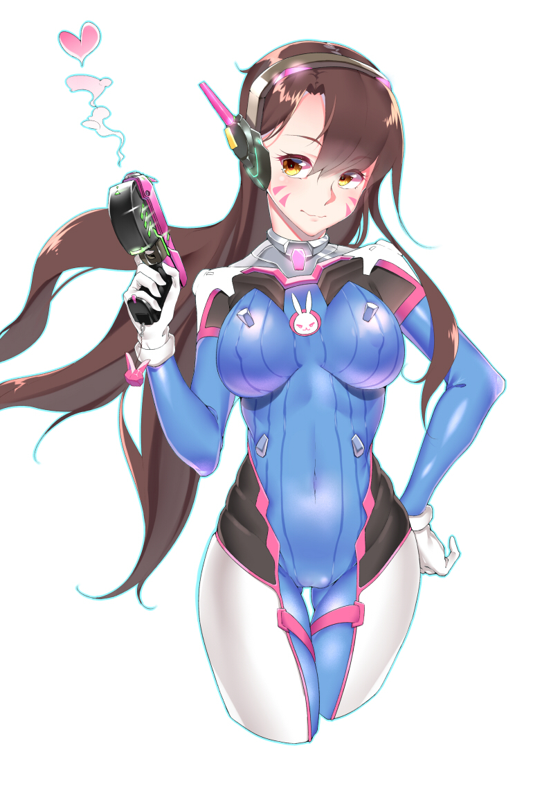 d.va (overwatch and 1 more) drawn by qing_lan