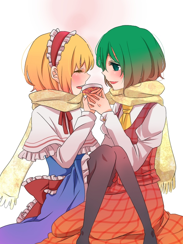 alice margatroid and kazami yuuka (touhou) drawn by tsuno_no_hito