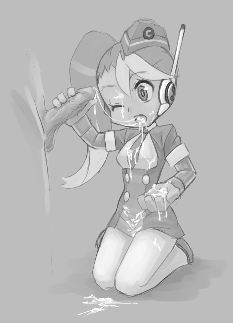 call and call e (mighty no. 9) drawn by jiffic