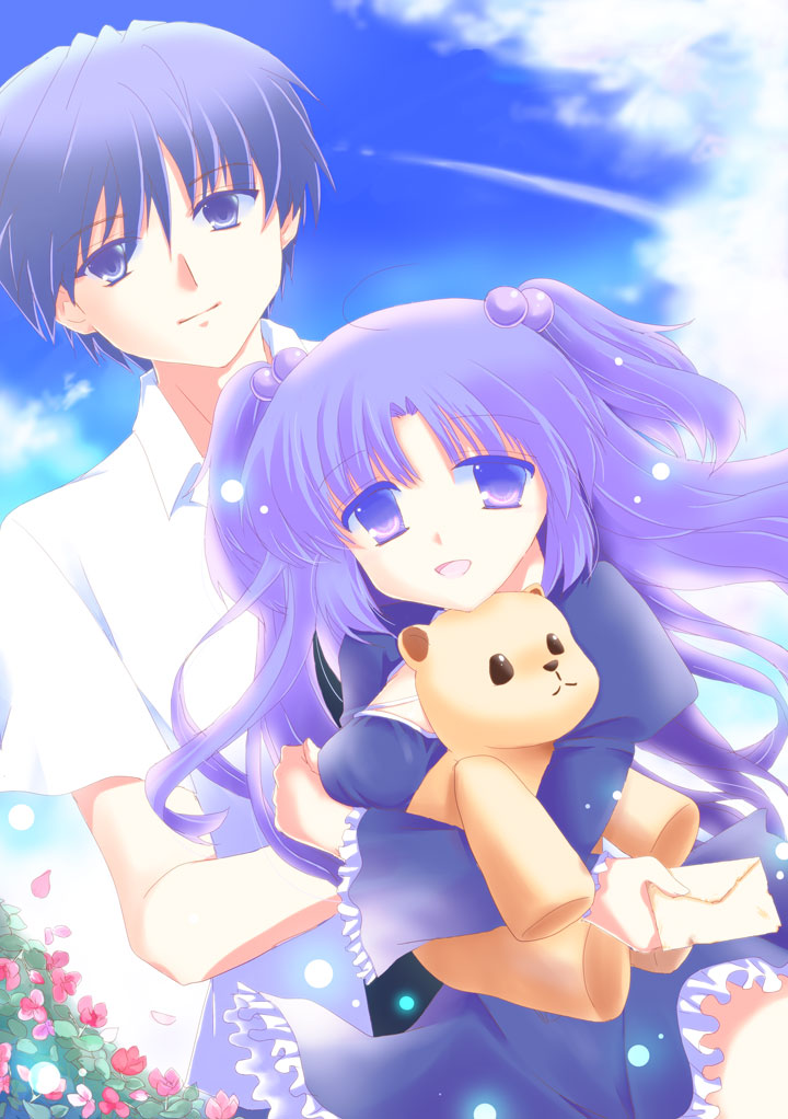 okazaki tomoya and ichinose kotomi (clannad) drawn by kurumi_rumi