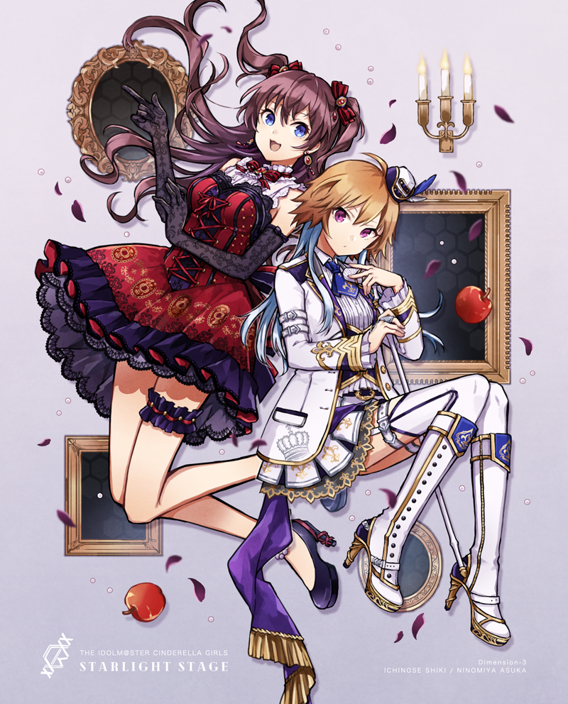 ichinose shiki and ninomiya asuka (idolmaster and 2 more) drawn by buzz_(moi)