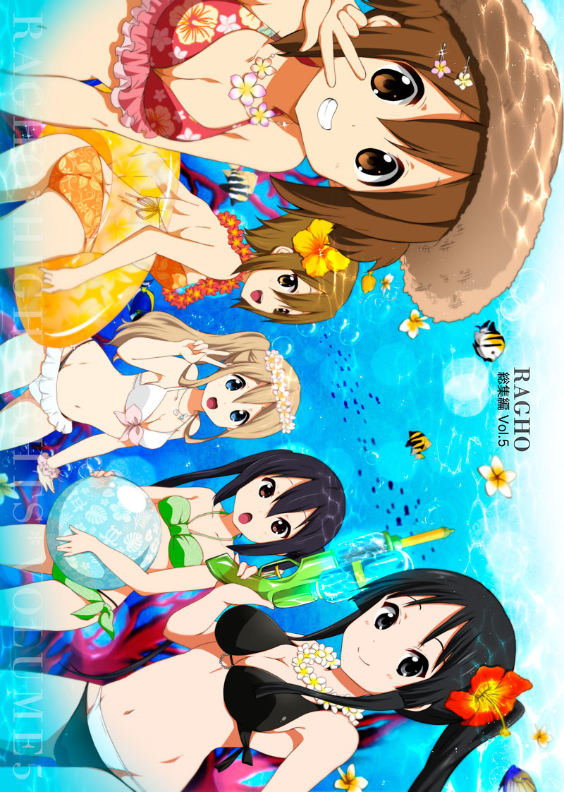 akiyama mio, nakano azusa, hirasawa yui, tainaka ritsu, and kotobuki tsumugi (k-on!) drawn by ragho_no_erika