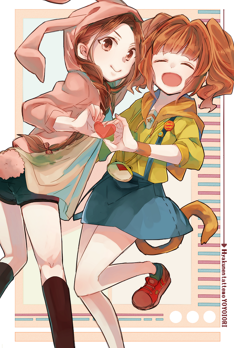 minase iori and takatsuki yayoi (idolmaster) drawn by fujisaki_miyabi