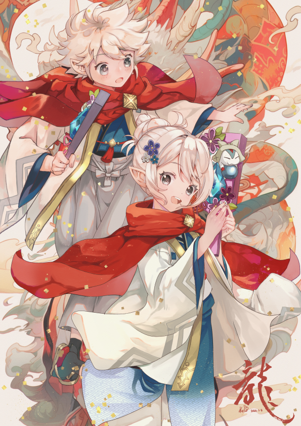 female kana, male kana, and lilith (fire emblem and 2 more) drawn by kero_sweet
