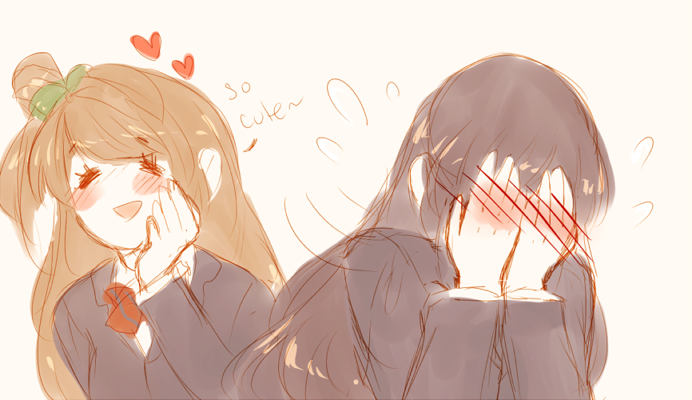 sonoda umi and minami kotori (love live! and 1 more) drawn by orz_(kagewaka)