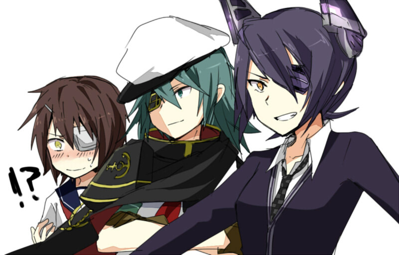tenryuu, kiso, furutaka, and kiso kai ni (kantai collection) drawn by annin_musou