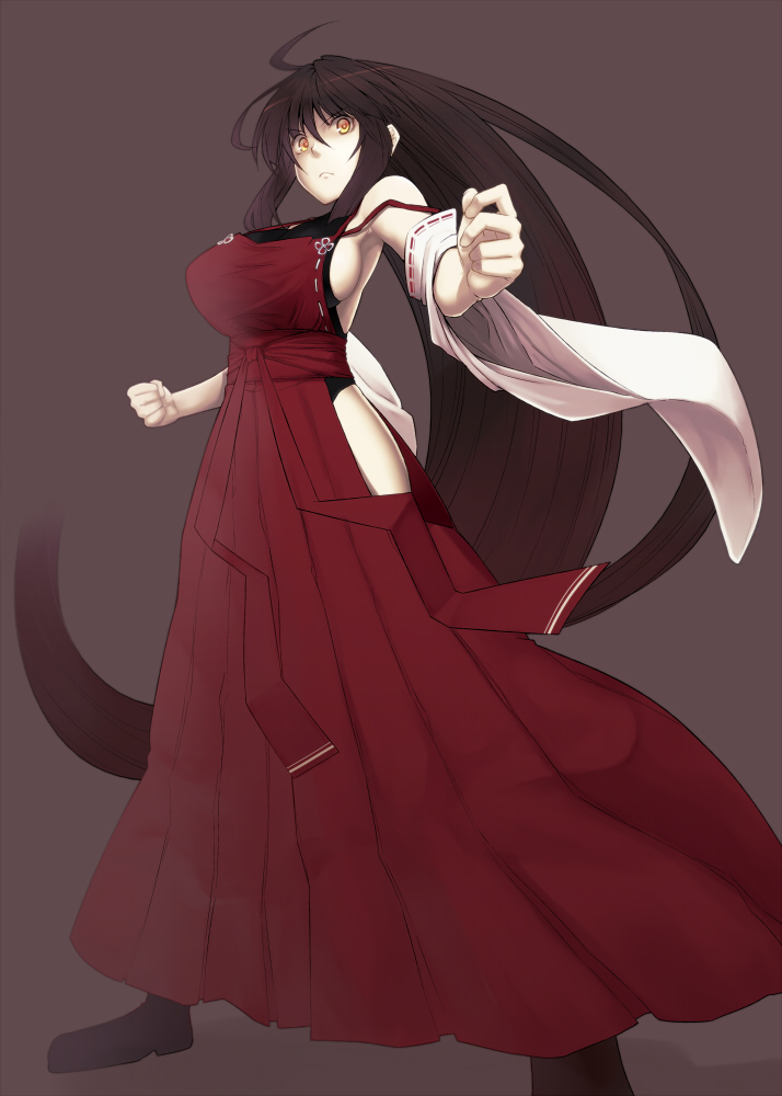 sendai hakurei no miko (original and 2 more) drawn by hiroya_juuren