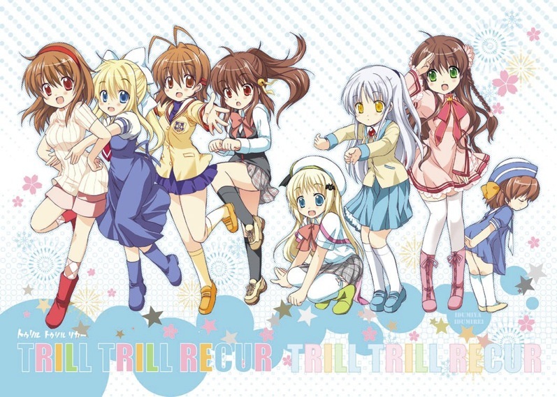 tachibana kanade, noumi kudryavka, natsume rin, kamio misuzu, furukawa nagisa, and 3 more (little busters! and 7 more) drawn by izumi_rei