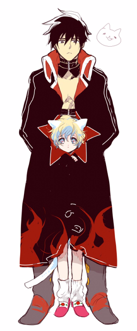 nia teppelin and simon (tengen toppa gurren lagann) drawn by kanke_(yonkuma)