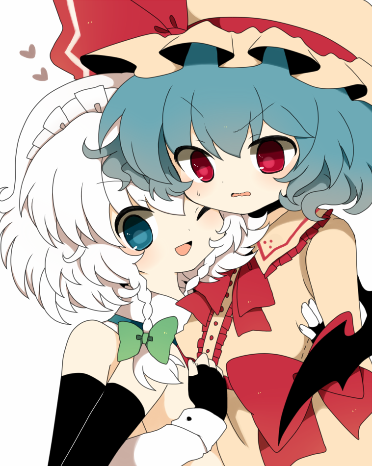 remilia scarlet and izayoi sakuya (touhou) drawn by haru_(kyou)