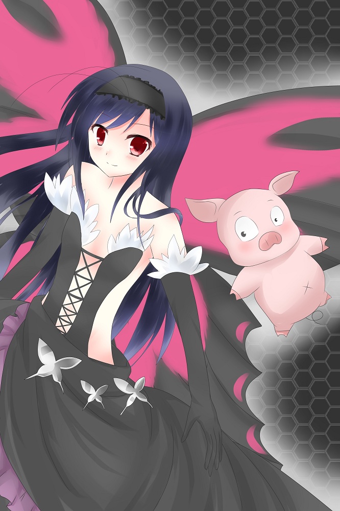 kuroyukihime and arita haruyuki (accel world) drawn by suika_(sakkuhan)