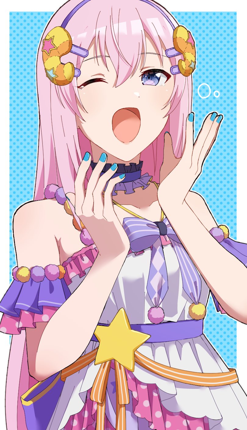 megurine luka and wonderlands x showtime luka (vocaloid and 1 more) drawn by amaka_(maka_prsk)