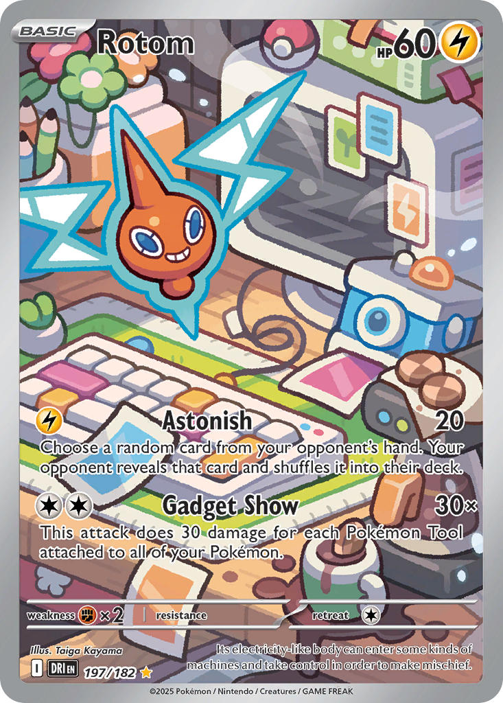rotom (pokemon and 1 more) drawn by kayama_taiga