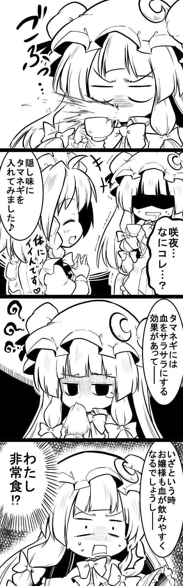 izayoi sakuya and patchouli knowledge (touhou) drawn by futa_(nabezoko)