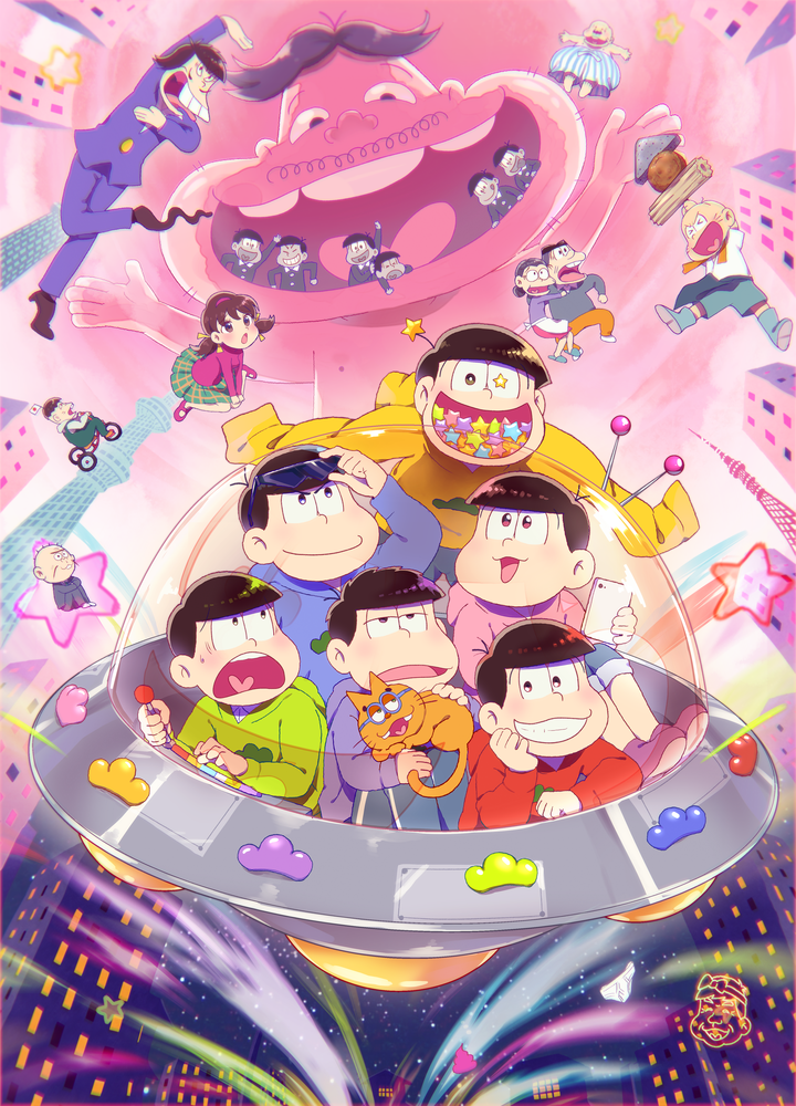 matsuno osomatsu, matsuno karamatsu, matsuno ichimatsu, matsuno jyushimatsu, matsuno choromatsu, and 12 more (osomatsu and 1 more) drawn by amatory12