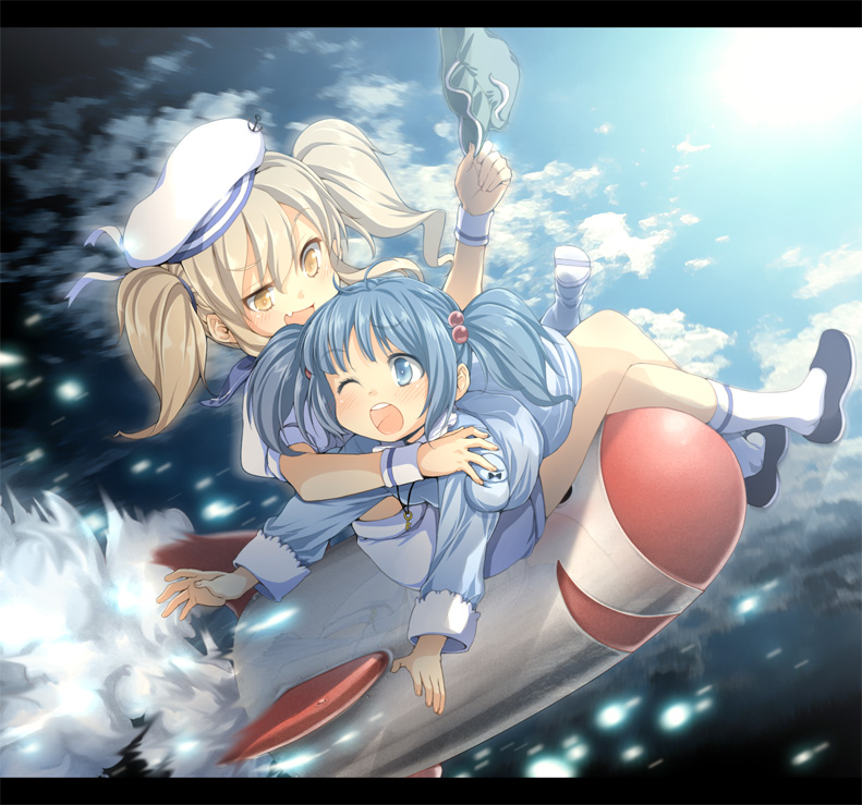 kawashiro nitori, kitashirakawa chiyuri, and mimi-chan (touhou) drawn by buriki