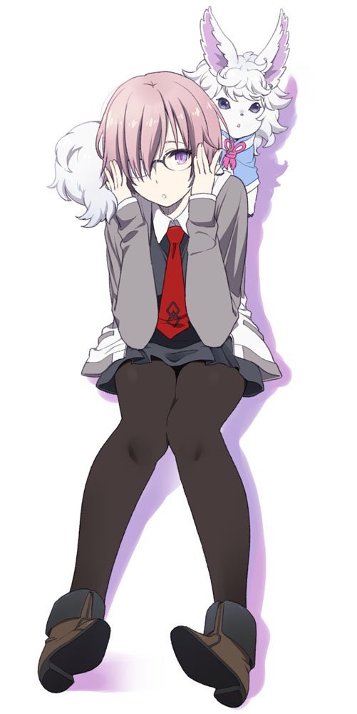 mash kyrielight and fou (fate and 1 more) drawn by mattaku_mousuke