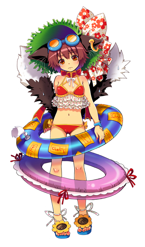 chen (touhou) drawn by shima_chiyo