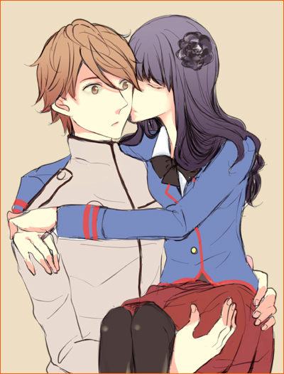 nozama tomoko and sakuta ryuusei (kamen rider and 1 more) drawn by sxi69